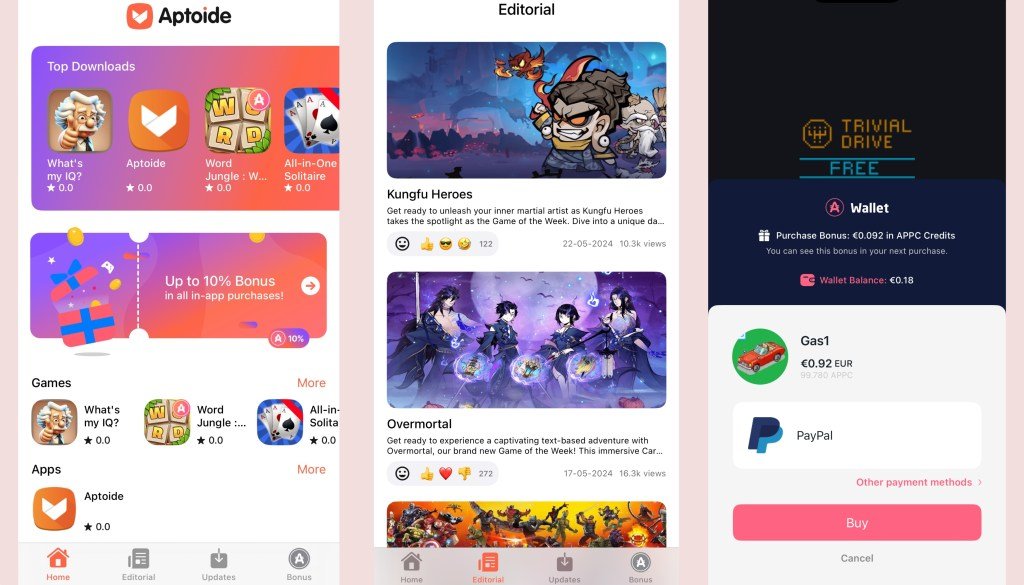 Aptoide khởi chạy cửa hàng game iOS thay thế của mình tại Liên minh châu Âu